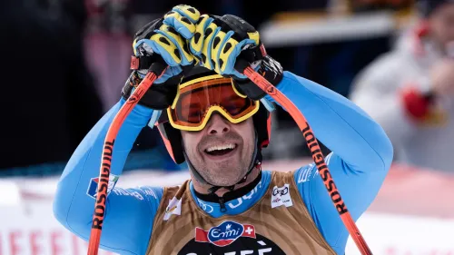 Ancora il pettorale 5 per Franzoni nel secondo confronto con la Streif, Paris dopo Odermatt, Innerhofer n° 24