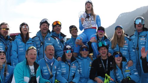 Nel giorno della festa azzurra un altro podio, senza il 1&deg; centro, per Johnson e Weidle-Winkelmann. E Shiffrin promette che...