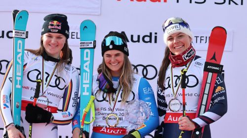 Aicher e Johnson al fianco di Pirovano nella coppa di discesa, Vonn perde il podio per 13 pt saltando le ultime 4 gare