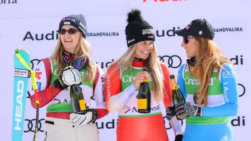 Per Corinne Suter una rinascita dopo mille guai: E' stato tutto in salita, anche quest'anno, ma ora è bellissimo