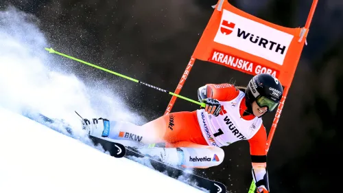 Pazzesca Camille Rast, a Kranjska Gora il suo primo gigante: podio per Scheib e Moltzan