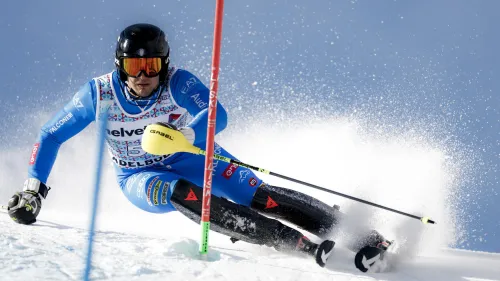 I pettorali degli azzurri per lo slalom di Wengen: Vinatzer n° 18, Sala 24, poi Kastlunger, Canins, Saccardi e Barbera
