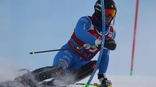 Per Saccardi un'altra beffa ad un passo dal podio: Tommy esce nel finale, slalom di Storklinten a Grahl-Madsen