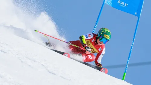 Magica Scheib, è cinquina stagionale ad Are e la coppa di specialità è già sua, Rast fuori. Shiffrin si salva