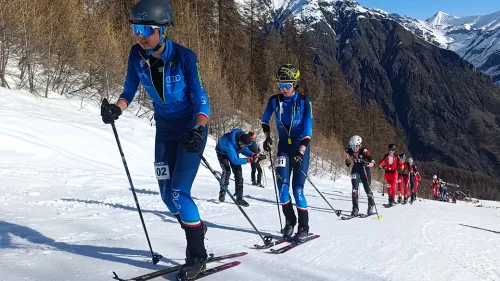 Non solo i big lanciati verso le Olimpiadi, i giovani azzurri dello skialp in allenamento a Valtournenche