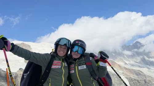 Lisa Nyberg torna sugli sci, le svedesi salutano Saas-Fee. Hector: E' triste vedere il ghiacciaio così