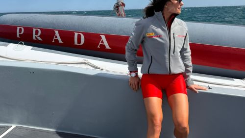 C'&egrave; anche Dorothea Wierer su Luna Rossa nelle regate preliminari che lanciano la storica America's Cup del 2027