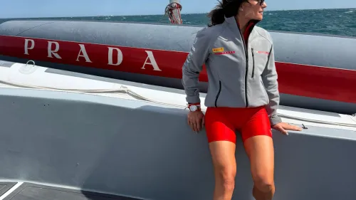C'è anche Dorothea Wierer su Luna Rossa nelle regate preliminari che lanciano la storica America's Cup del 2027