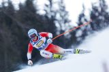 Nuovo festival rossocrociato a Saalbach, il super-g finale è di Rogentin su Meillard e Boisset, coppa a Odermatt