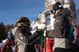 Vento in aumento a Cortina, la giuria ha deciso: cancellata la 2^ prova, venerdì alle 11.00 gara-1