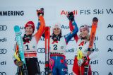 Vlhova ad applaudire una Ljutic stellare, sulla scia del mito Kostelic: 