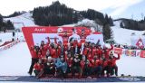 La solita festa elvetica anche ai piedi della Streif (ma che grande Haaser). Odermatt: 