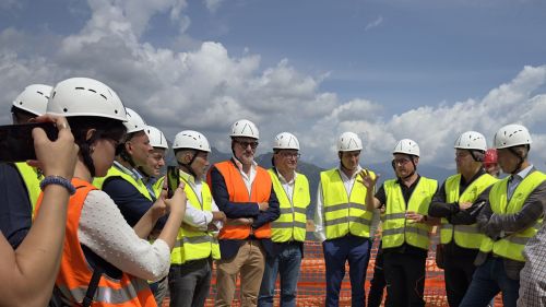 Piemonte, Cirio visita il cantiere della Scopello-Mera: 