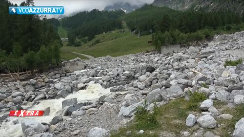 Macugnaga, con l'alluvione danni ingenti alle piste da sci tra l'Alpe Burki e Pecetto 