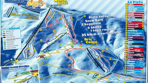 San giacomo ski map