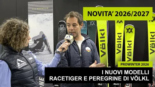I nuovi modelli Racetiger e Peregrine di Völkl allo stand di Prowinter 2026