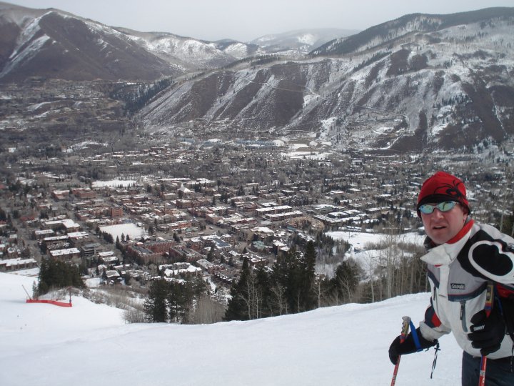 sempre dalle piste ci si ferma per ammirare la città di Aspen