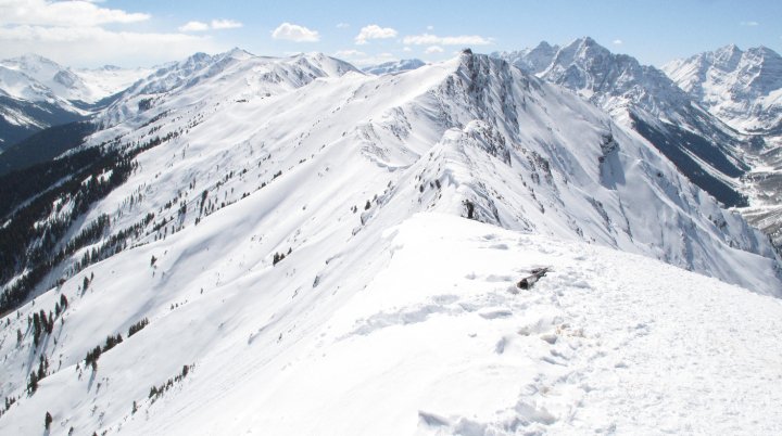 la cresta del Bowl e l'ascesa 
