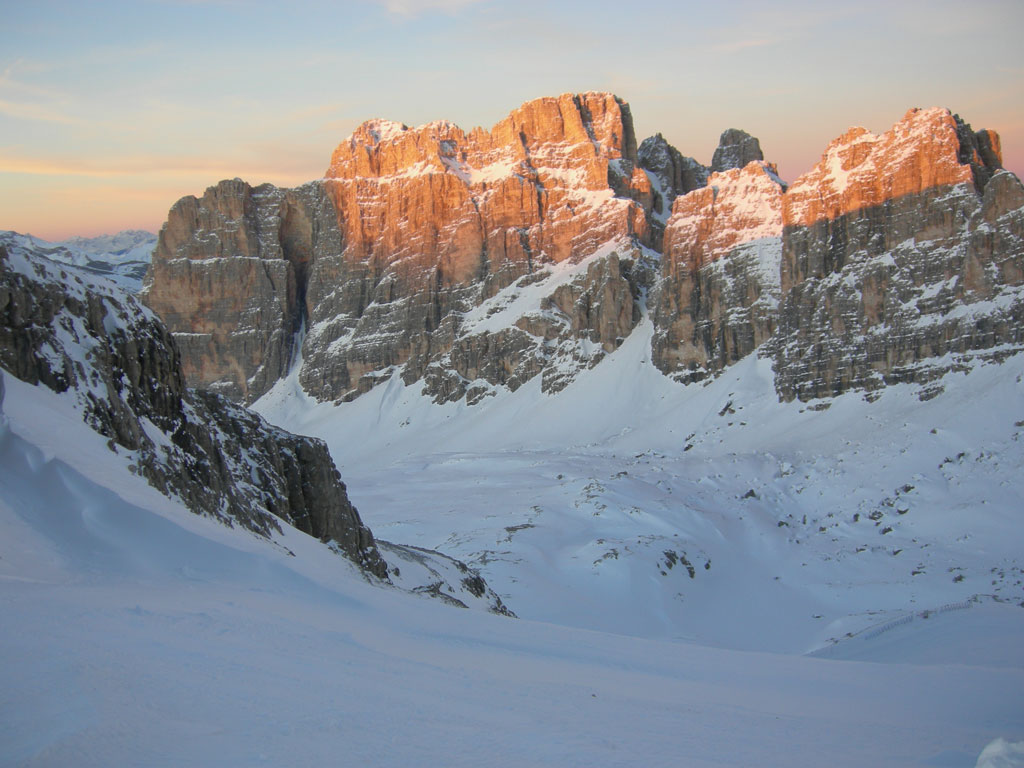 Le tofane al tramonto