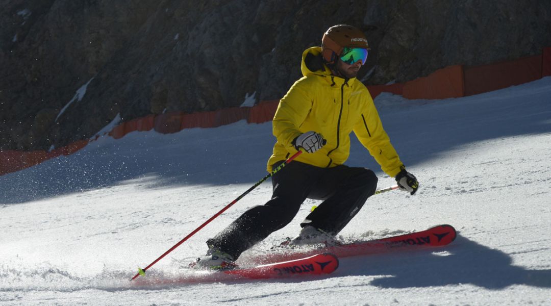 Federico Casnati al test di Atomic Redster TR (2018)