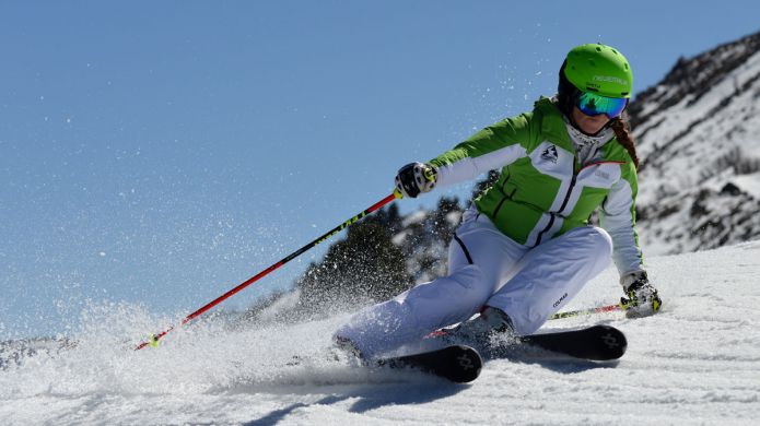 Isabel Anghilante al test di Volkl Flair SC (2018)