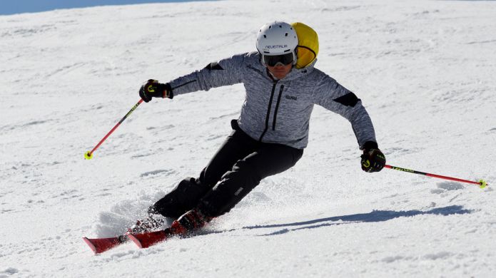 Stefano Belingheri al test di Atomic Redster TR (2018)