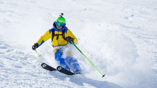 Federico Secchi al test di Volkl Kanjo (2019)