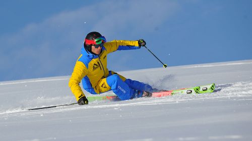 Giovanni Manfrini al test di Volkl Racetiger GS Pro Uvo 3D (2019)