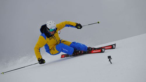 Stefano Belingheri al test di Nordica Dobermann SLR RB FDT (2019)