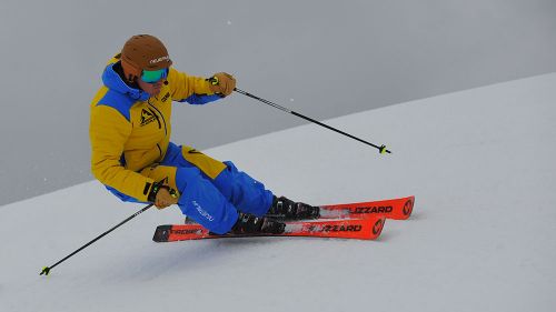 Andrea Odinotte al test di Blizzard Firebird SRC WC Piston (2020)