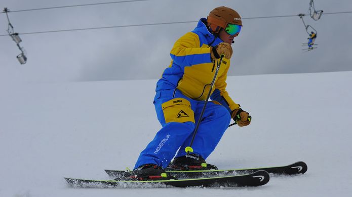 Andrea Odinotte al test di Head Worldcup Rebels i.SL (2020)