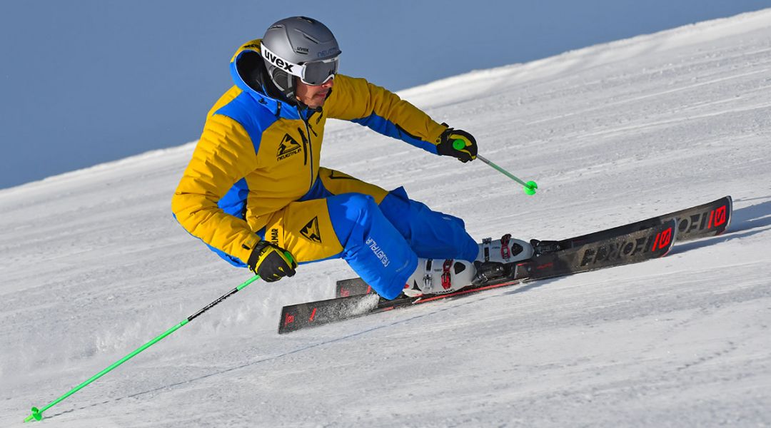 Riccardo Giacomel al test di Salomon S/Force 11 (2020)