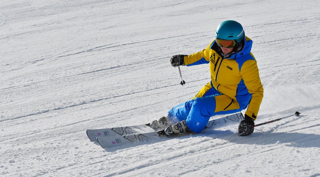 Isabel Anghilante al test di Volkl Flair SC Carbon (2020)