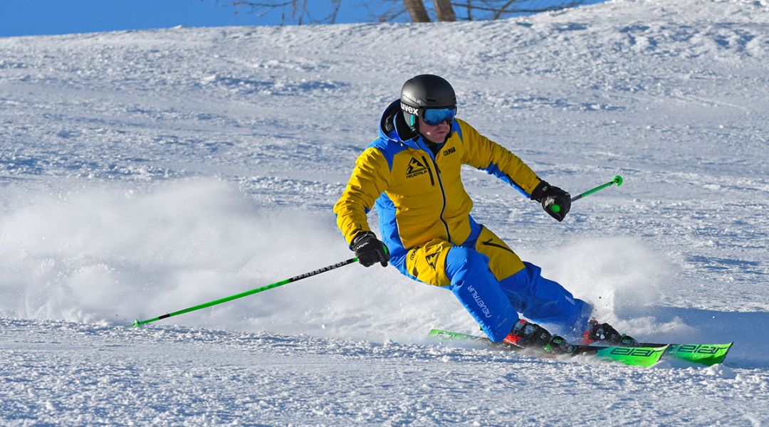 Christian Aldegheri al test di Elan SLX (2020)