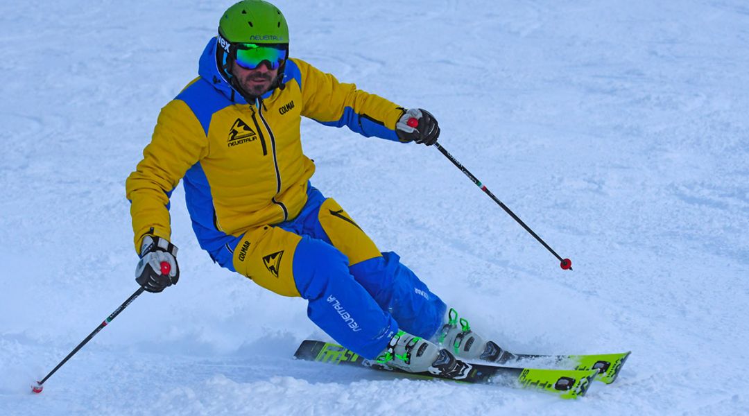 Stefano Casalino al test di Volkl Racetiger SC Yellow (2020)