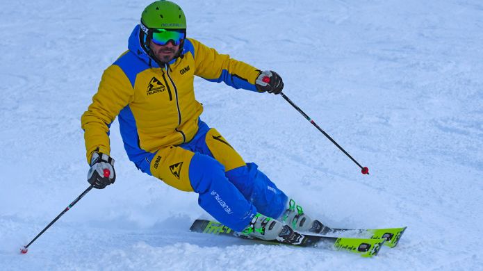 Stefano Casalino al test di Volkl Racetiger SC Yellow (2020)