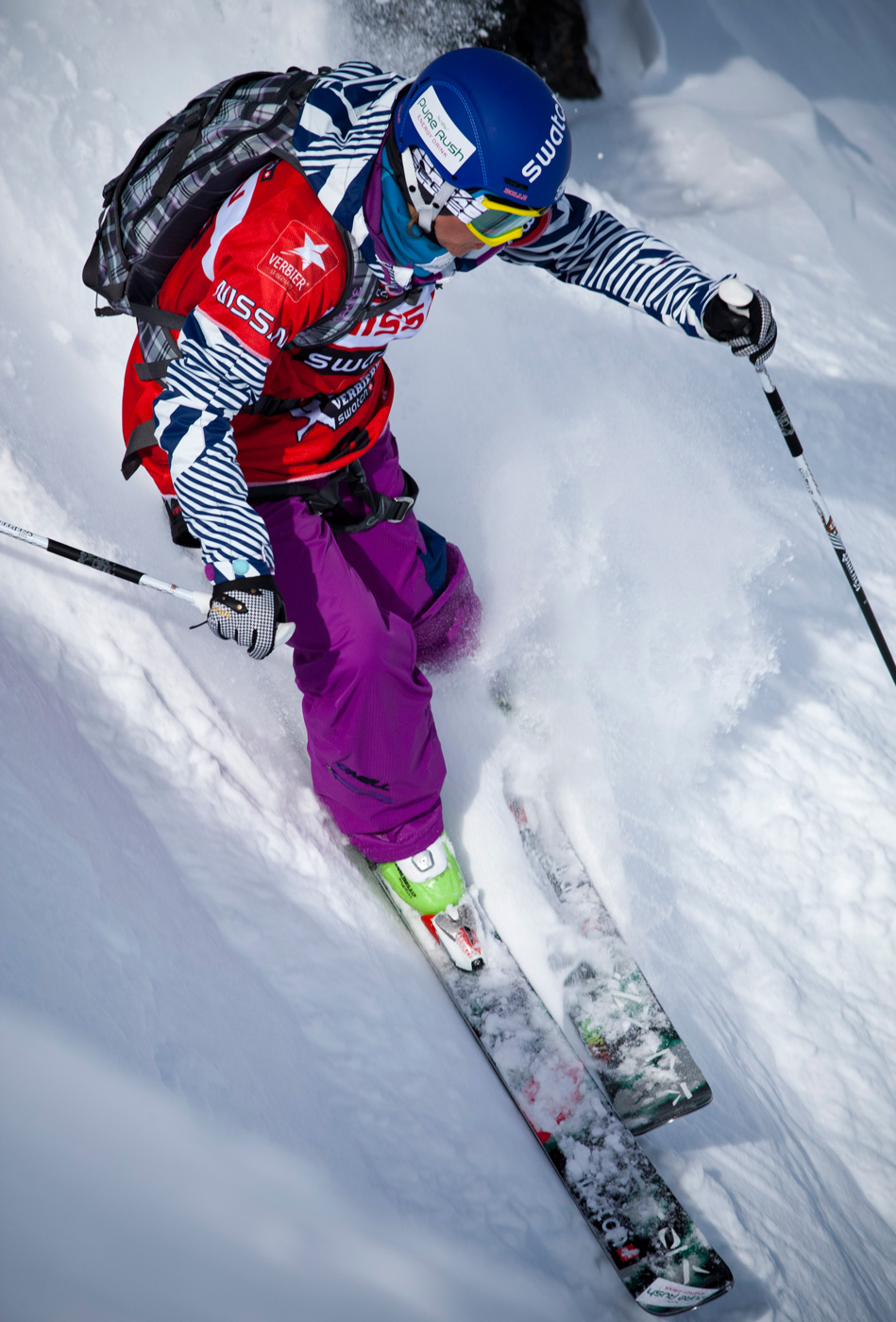 RIDER: ANE ENDERUD - NOR
©NISSAN XTREME BY SWATCH - VERBIER 2010 
Photographer: D.DAHER 
