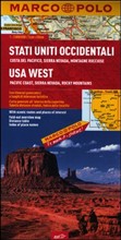 Stati Uniti occidentali. Costa del Pacifico, Sierra Nevada, Montagne Rocciose 1:2.000.000. Ediz. multilingue