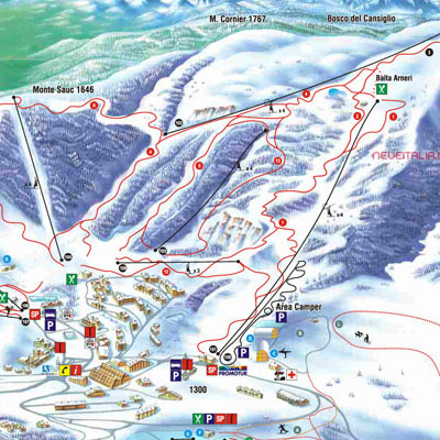Cartina Piste e Impianti Piancavallo