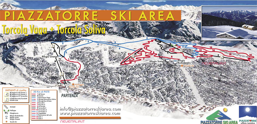 Cartina Piste e Impianti Piazzatorre