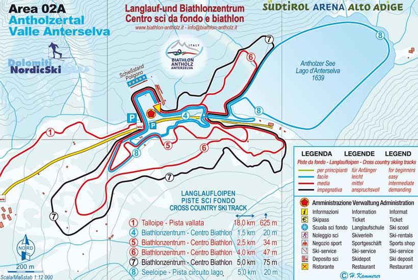 Cartina Piste e Impianti Anterselva