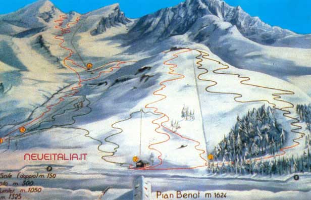 Cartina Piste e Impianti Usseglio