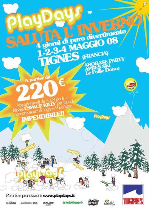 locandina spiagames tignes 2008