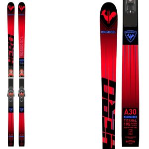 Prezzi Rossignol sci  hero athlete fis gs factory r22 con attacchi px 18 hot red