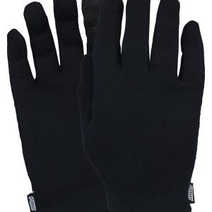 Prezzi Pow black merino liner gloves black