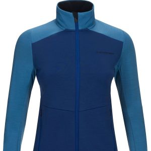 Prezzi Peak performance helo mid zip fleece jacket blue organic