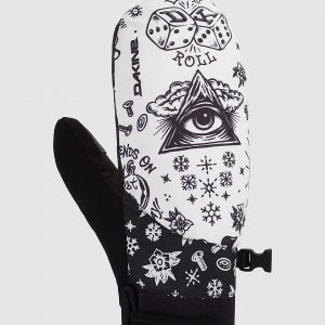 Prezzi Dakine electra mittens white / black