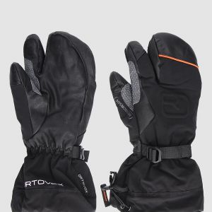 Prezzi Ortovox merino freeride 3 finger mittens black raven