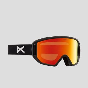 Prezzi Anon relapse jr mfi black kids goggle red solex