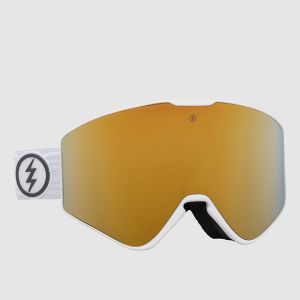Prezzi Electric kleveland ii white tron goggle gold chrome+yellow